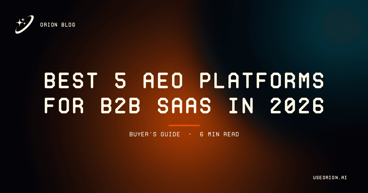 AEO Platforms in 2026 — A Buyer's Guide for B2B SaaS